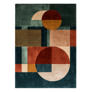 Bauhaus Blend 07 Hand Tufted Wool and Bamboo Silk Rug