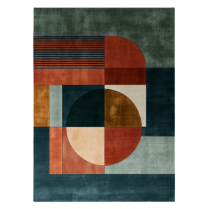 Bauhaus Blend 08 Hand Tufted Wool and Bamboo Silk Rug