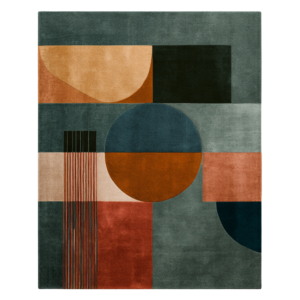 Bauhaus Blend 09 Hand Tufted Wool and Bamboo Silk Rug