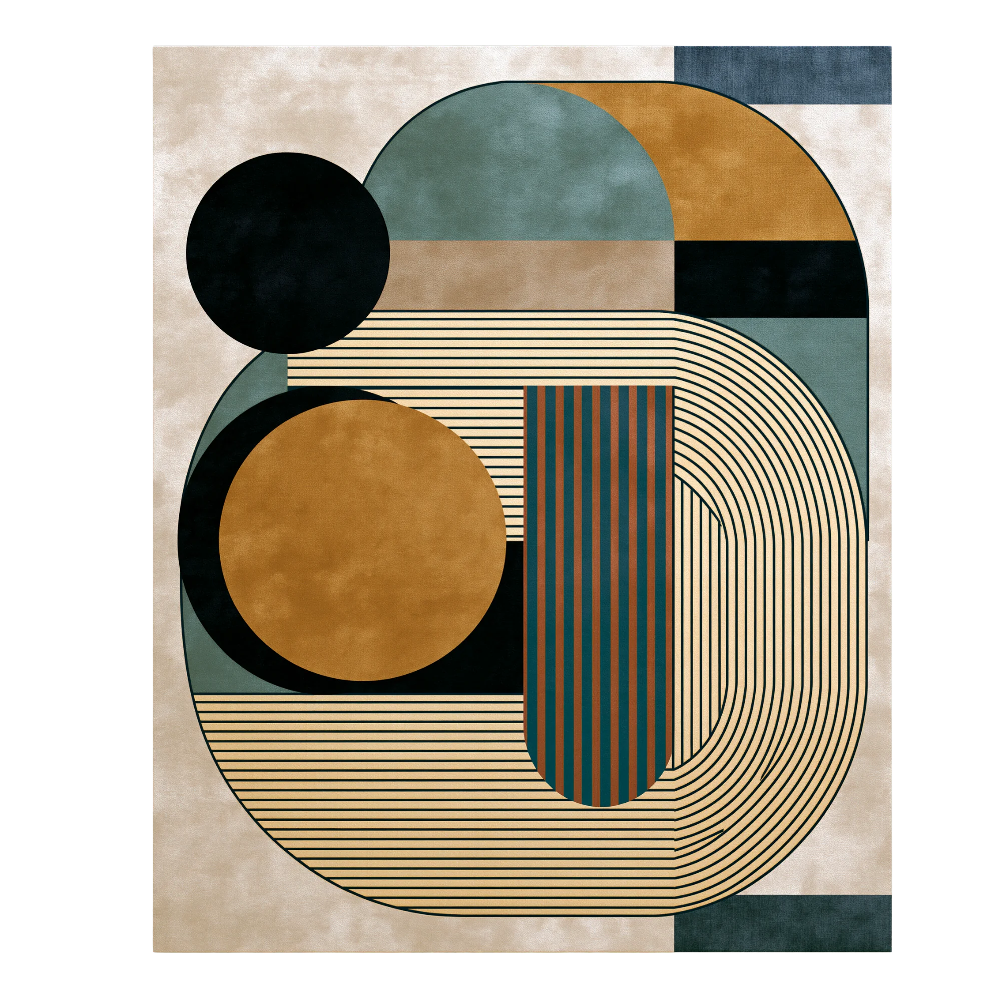 Chroma I Hand-Knotted Wool and Bamboo Silk Rug