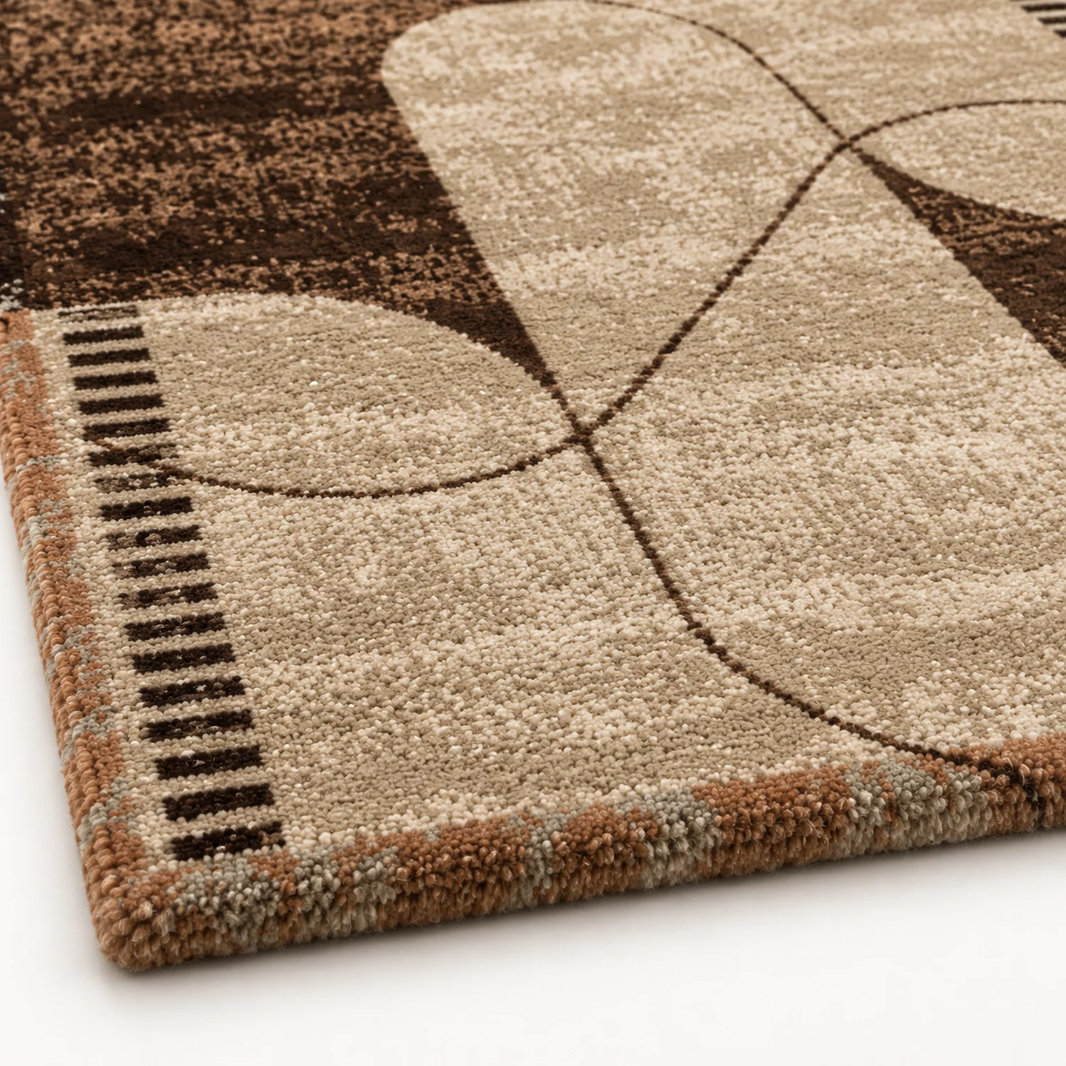 Arch Dialogue Hand Tufted Wool and Bamboo Silk Rug - Image 2