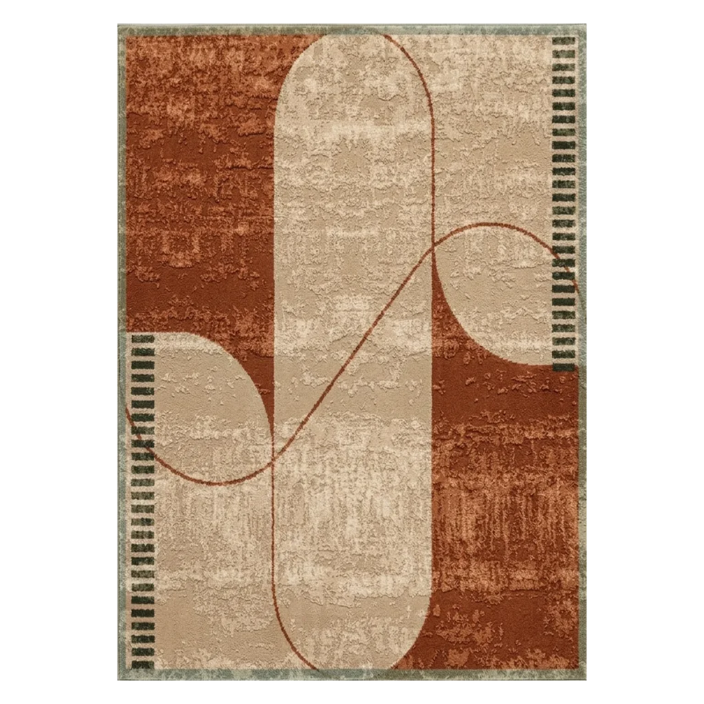 Arch Dialogue Hand Tufted Wool and Bamboo Silk Rug