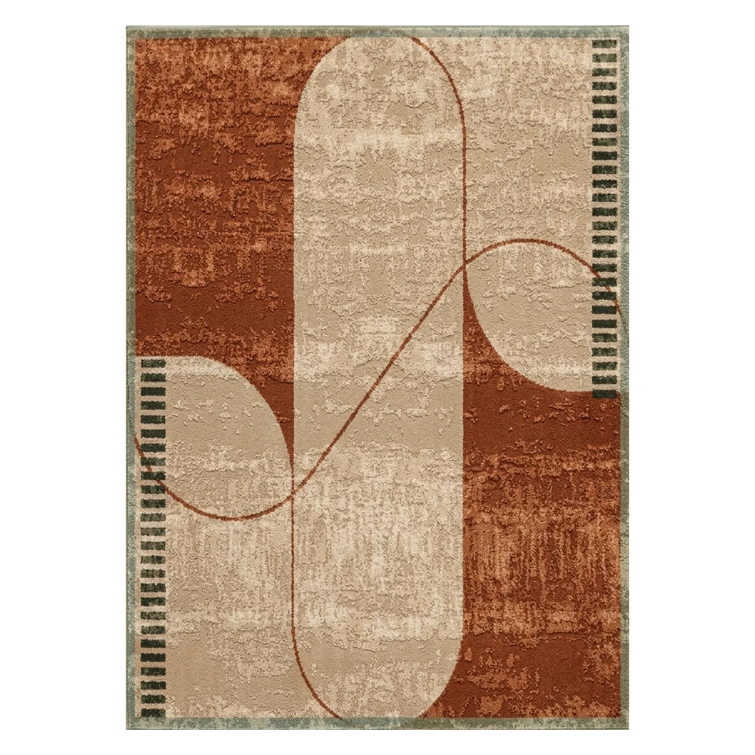 Arch Dialogue Hand Tufted Wool and Bamboo Silk Rug