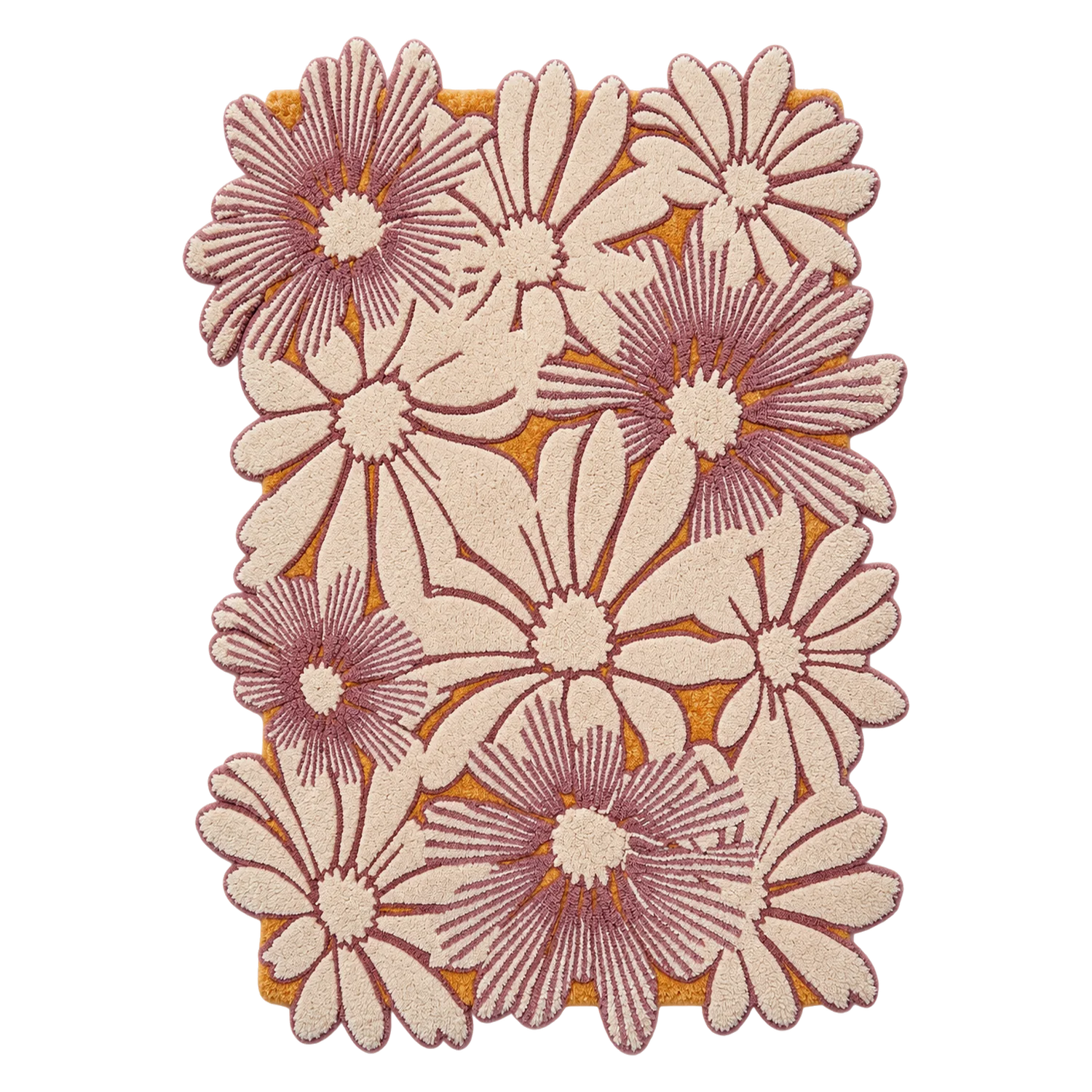 Bloom Relief Hand Tufted Wool and Bamboo Silk Rug