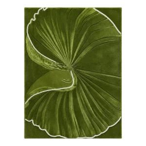 Botanical Fold Hand Tufted Wool and Bamboo Silk Rug