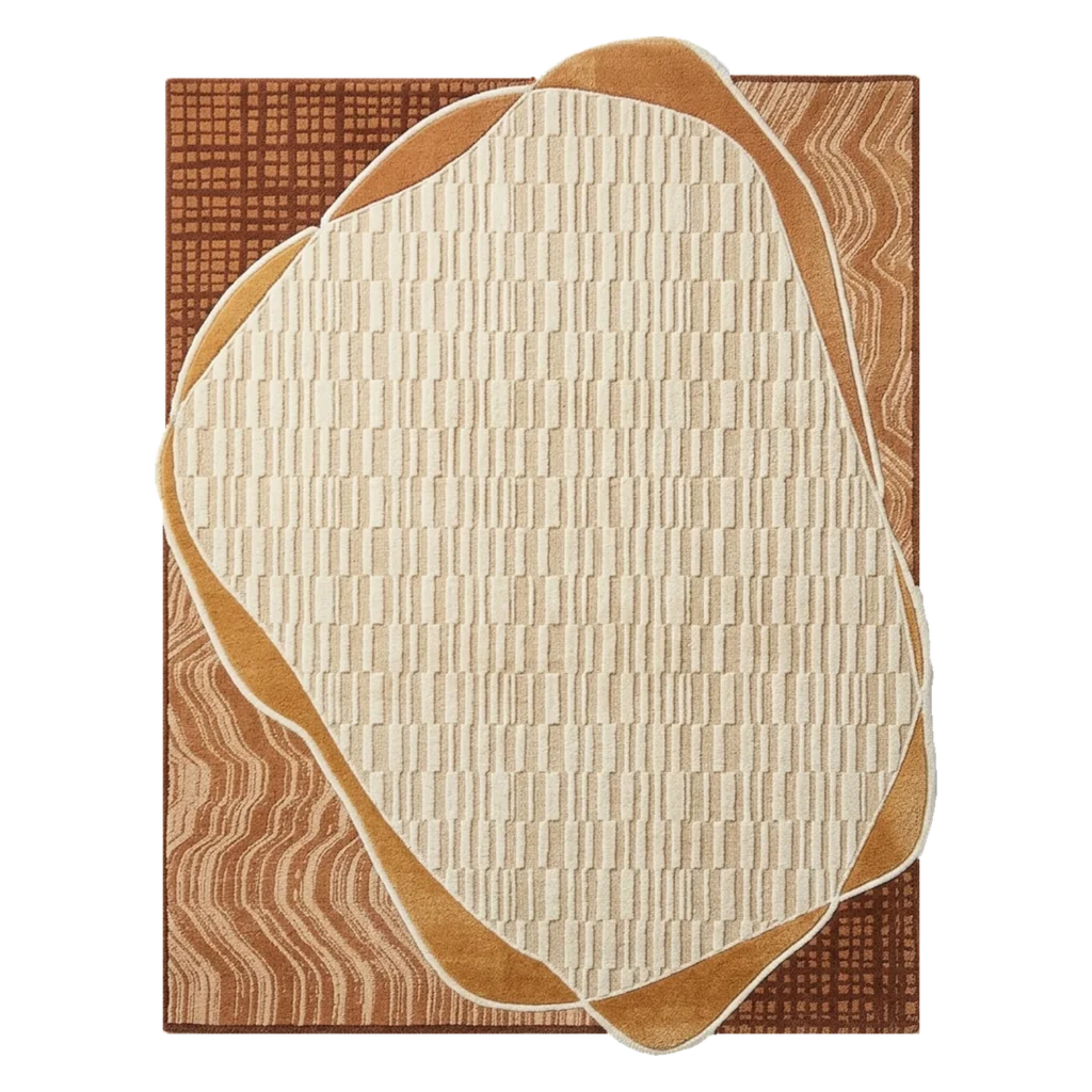 Contour Cocoon Hand Tufted Wool and Bamboo Silk Rug