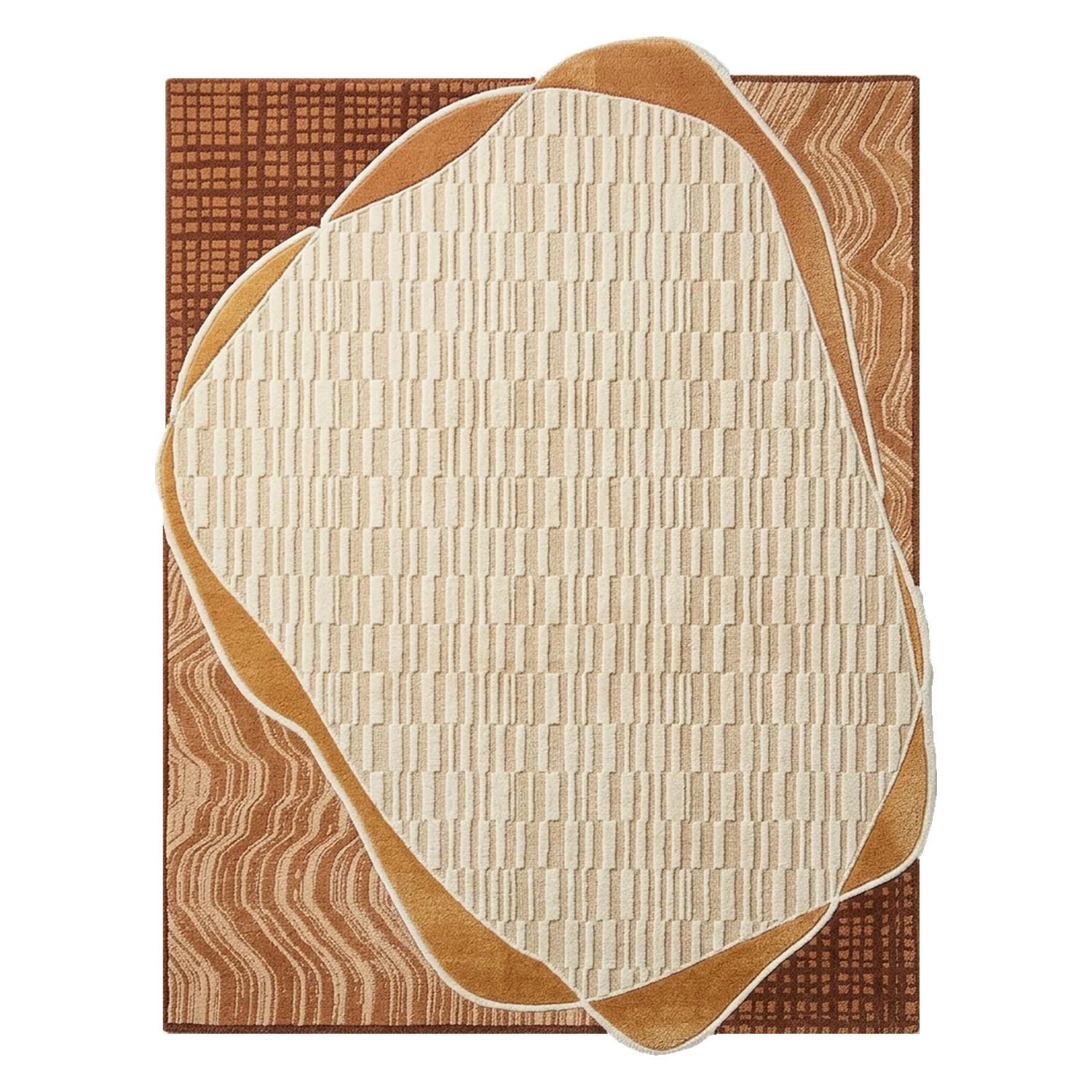 Contour Cocoon Hand Tufted Wool and Bamboo Silk Rug