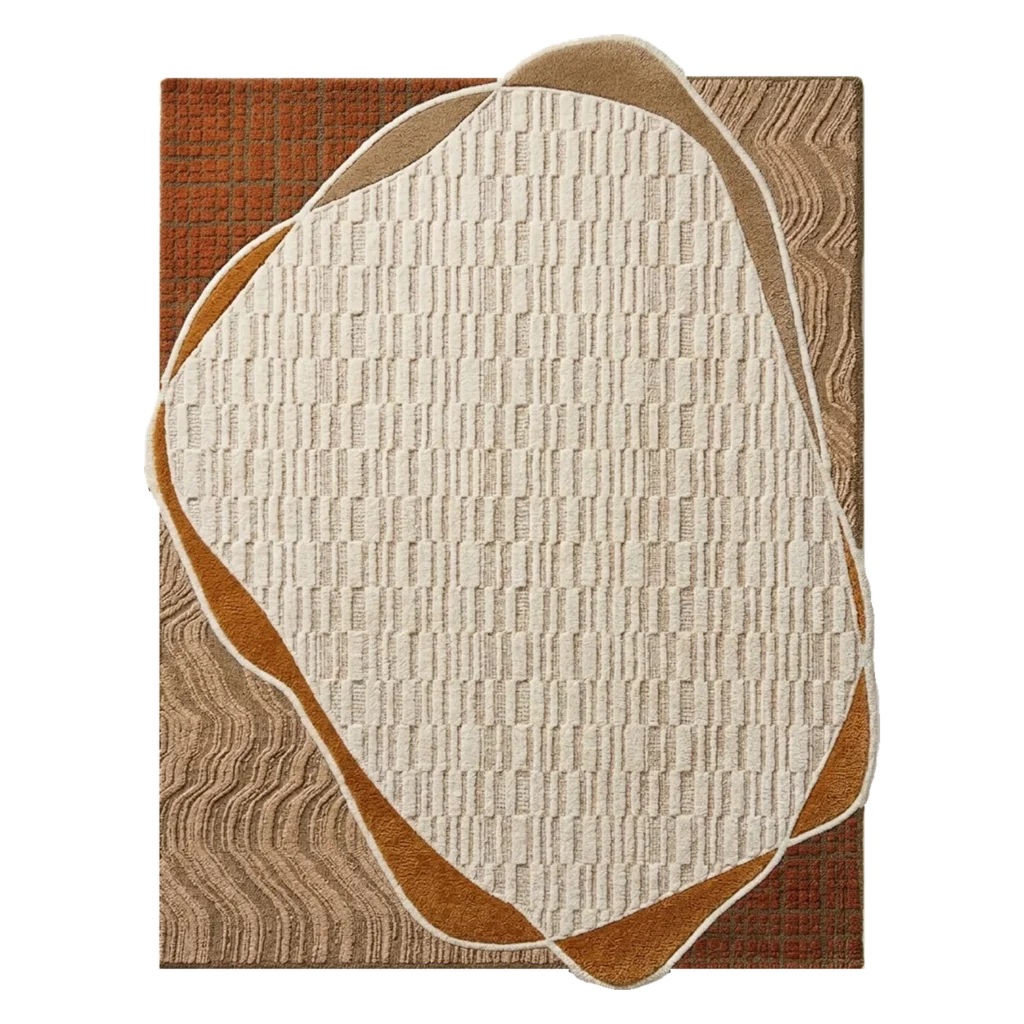 Contour Cocoon Hand Tufted Wool and Bamboo Silk Rug