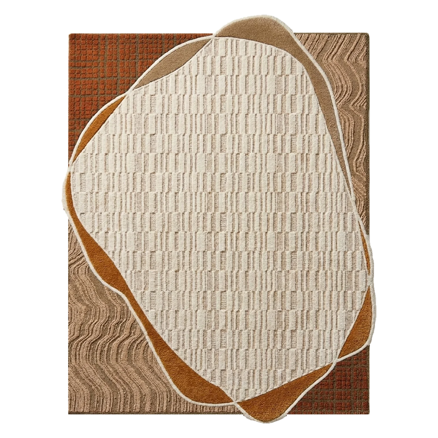 Contour Cocoon Hand Tufted Wool and Bamboo Silk Rug