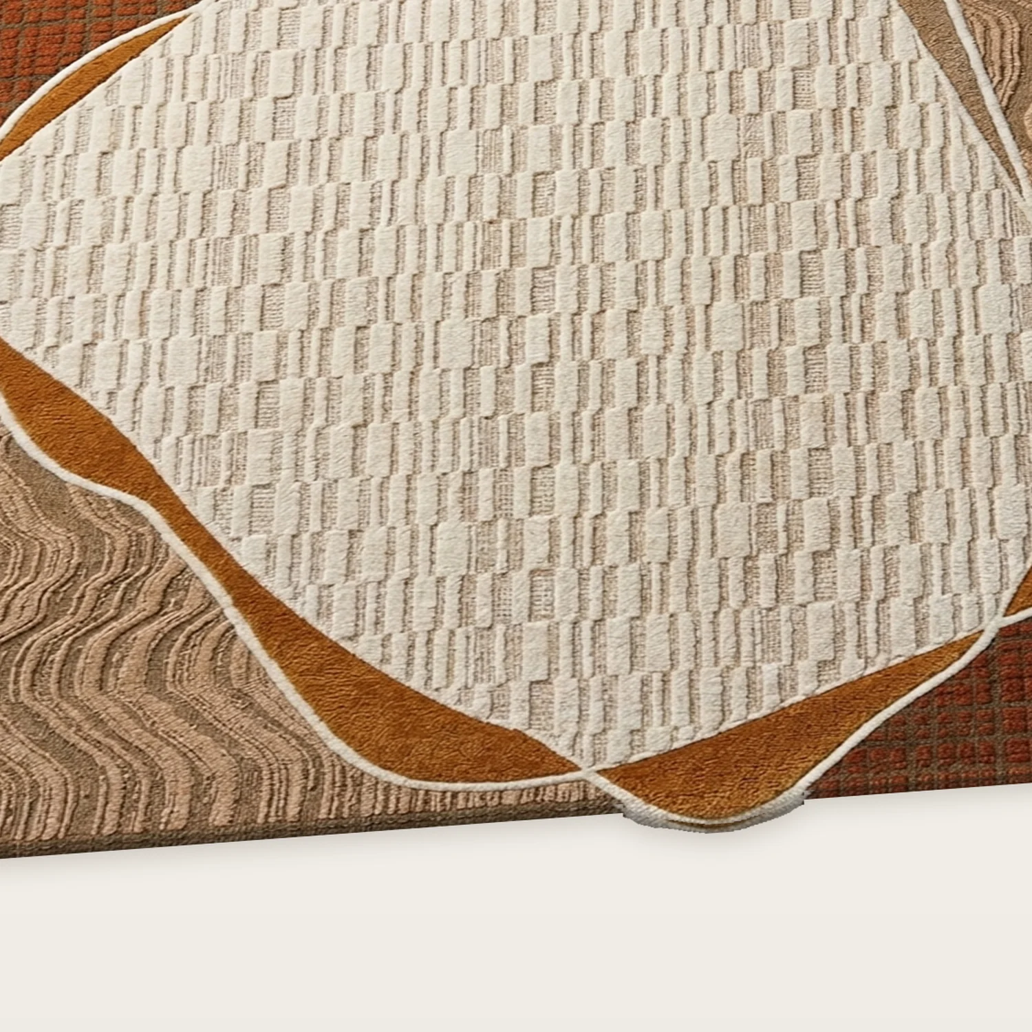 Contour Cocoon Hand Tufted Wool and Bamboo Silk Rug - Image 2
