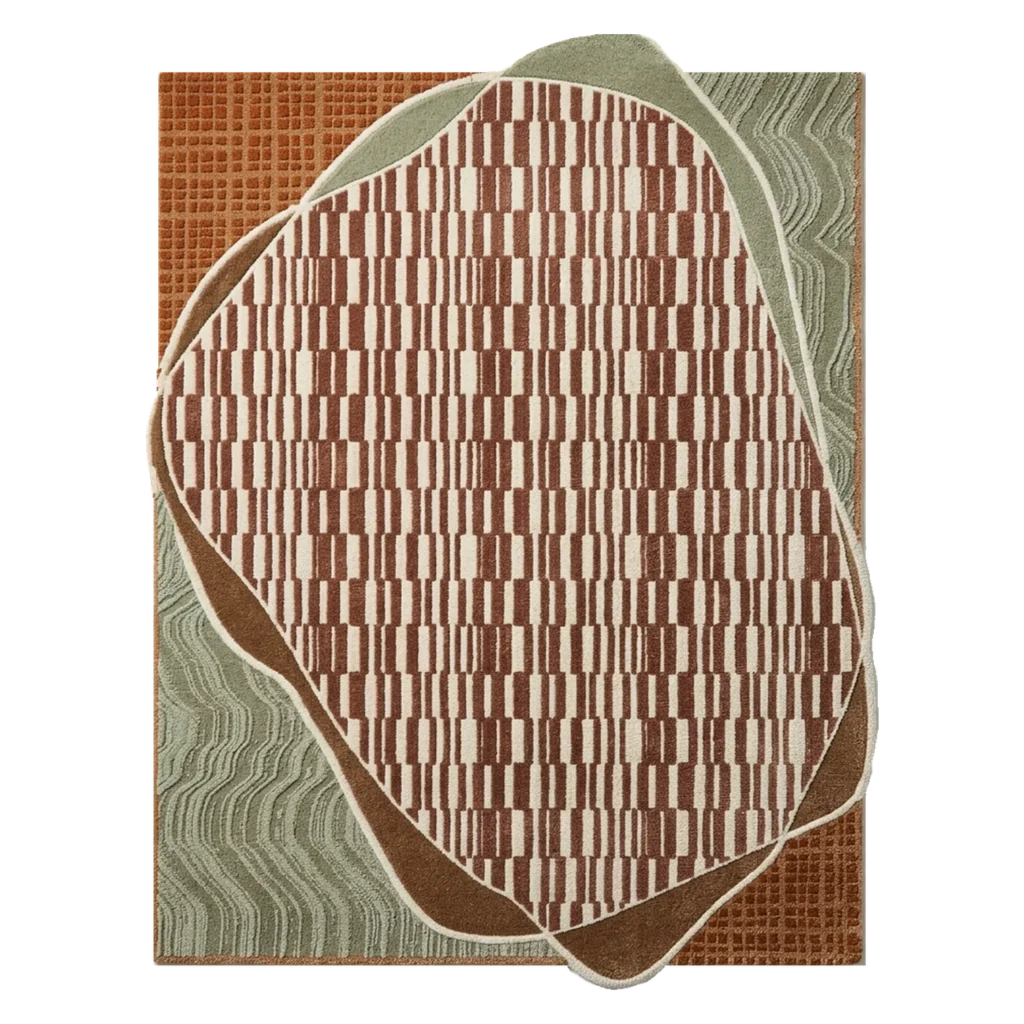 Contour Cocoon Hand Tufted Wool and Bamboo Silk Rug