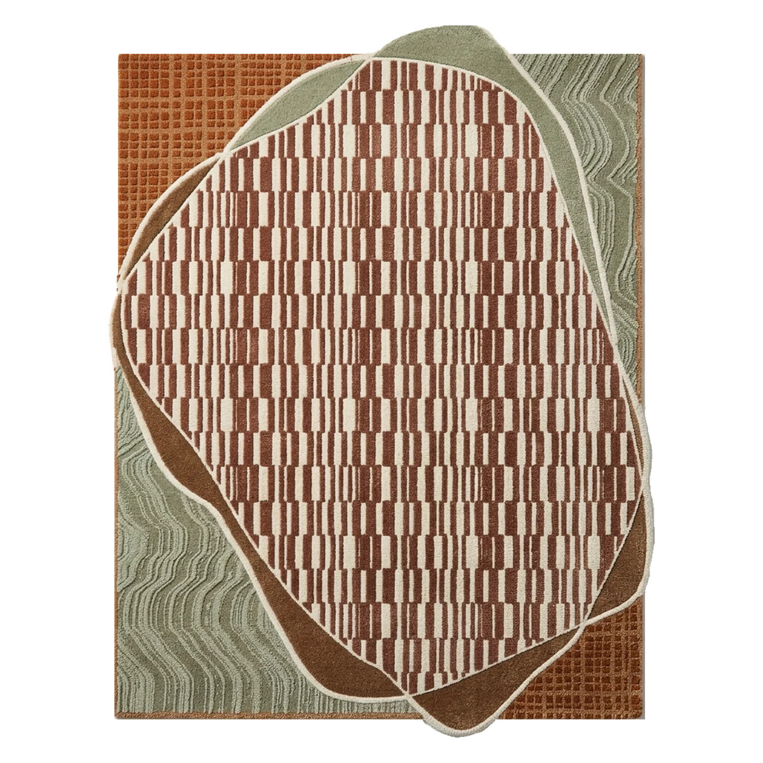 Contour Cocoon Hand Tufted Wool and Bamboo Silk Rug