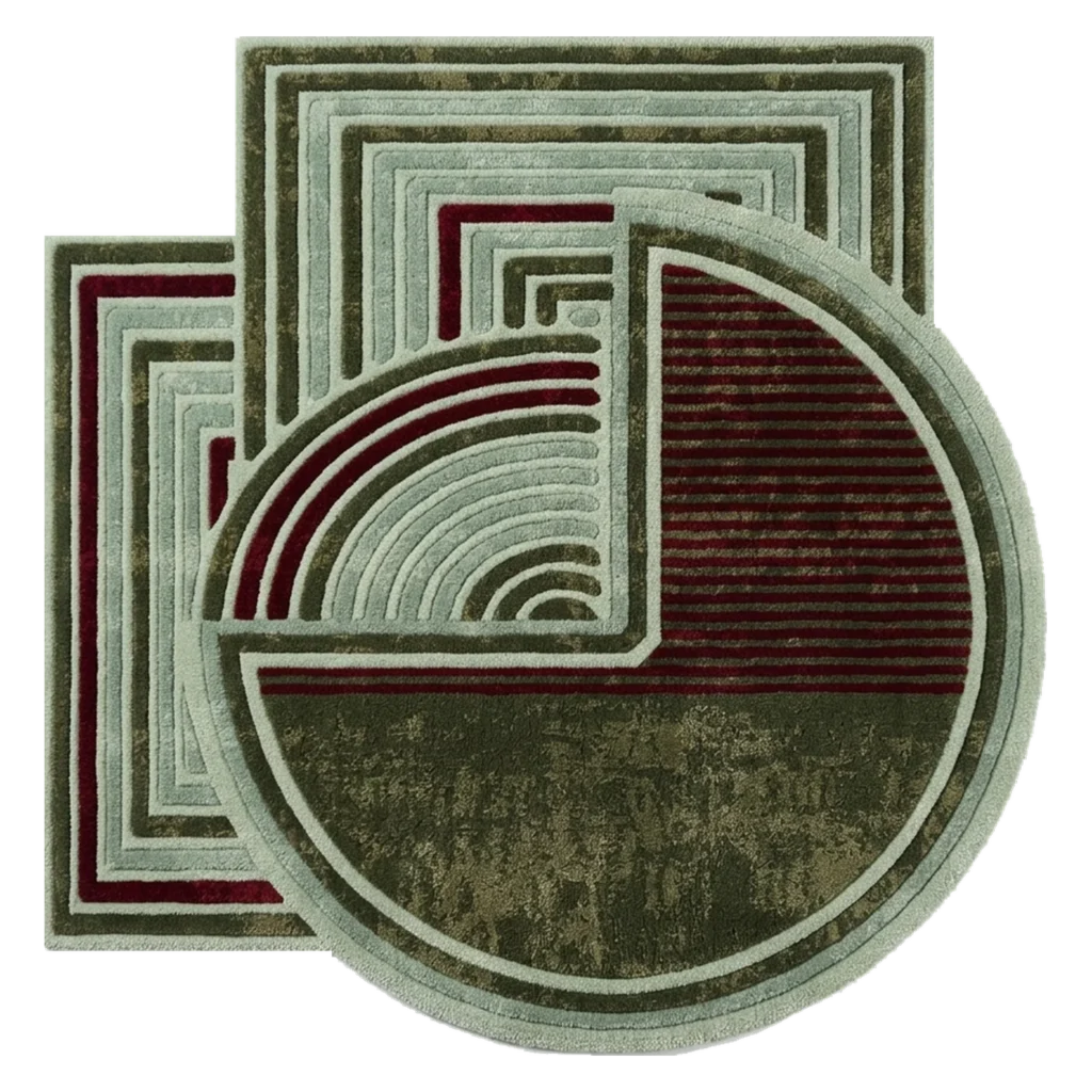 Deco Portal Hand Tufted Wool and Bamboo Silk Rug