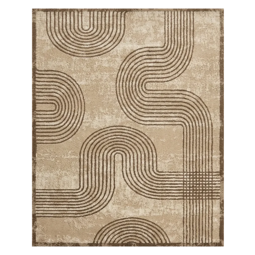 Endless Trace Hand Tufted Wool and Bamboo Silk Rug