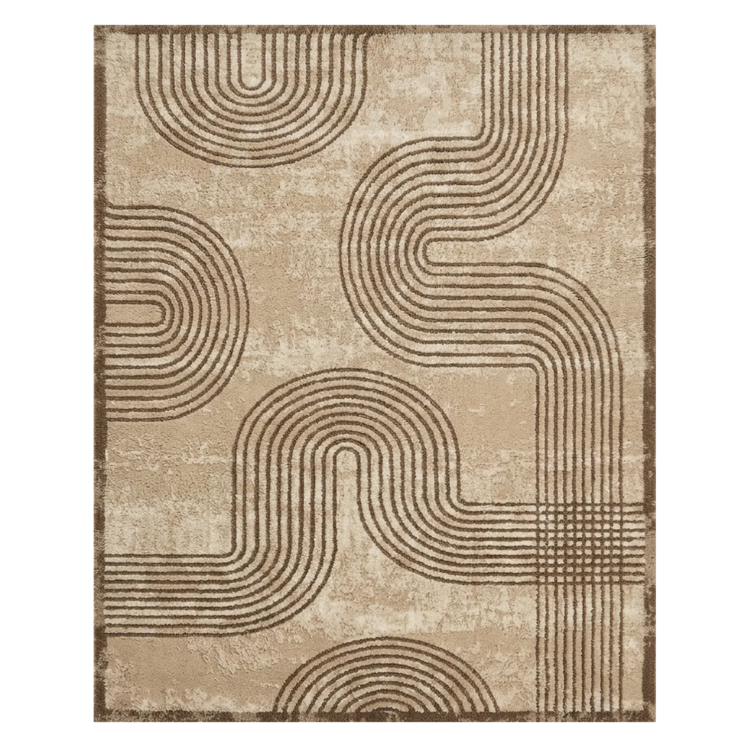 Endless Trace Hand Tufted Wool and Bamboo Silk Rug