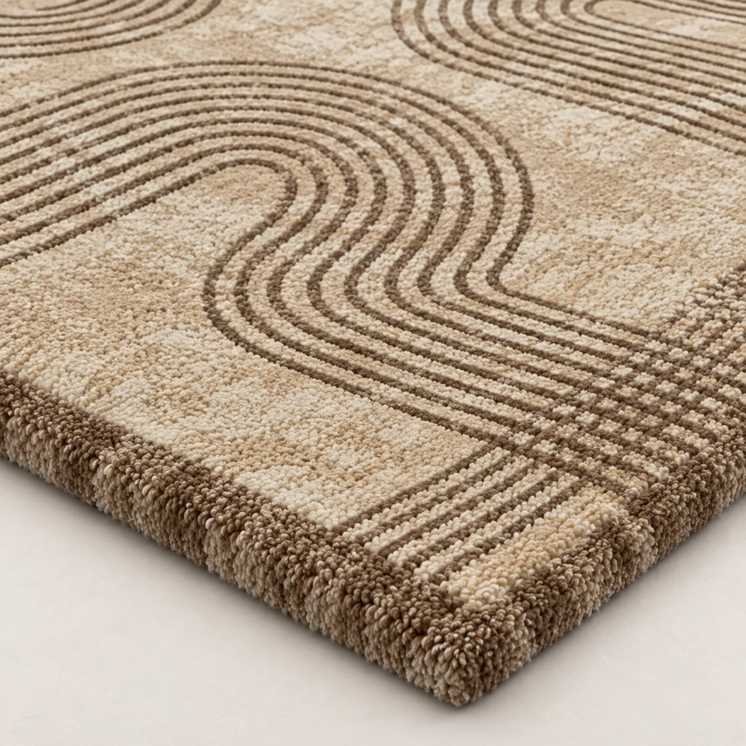 Endless Trace Hand Tufted Wool and Bamboo Silk Rug - Image 2