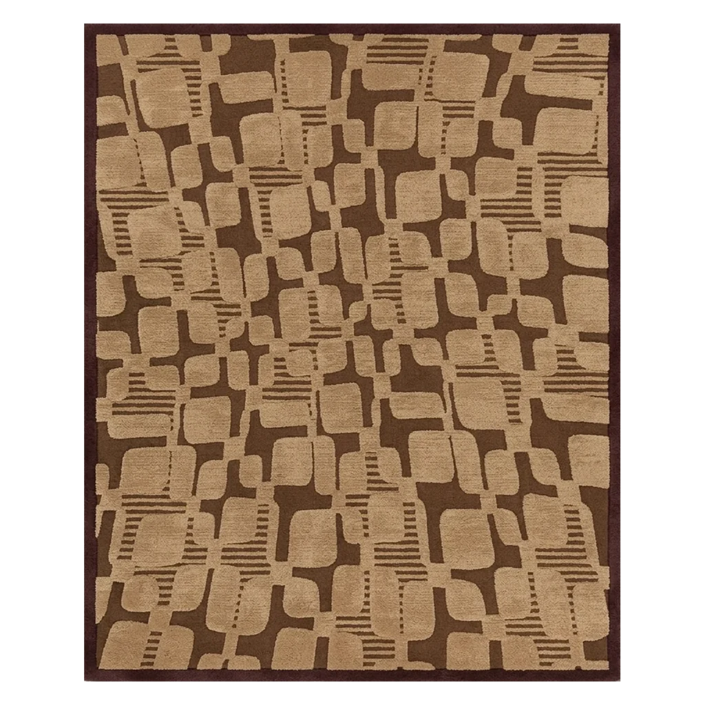 Fragment Field Hand Tufted Wool and Bamboo Silk Rug