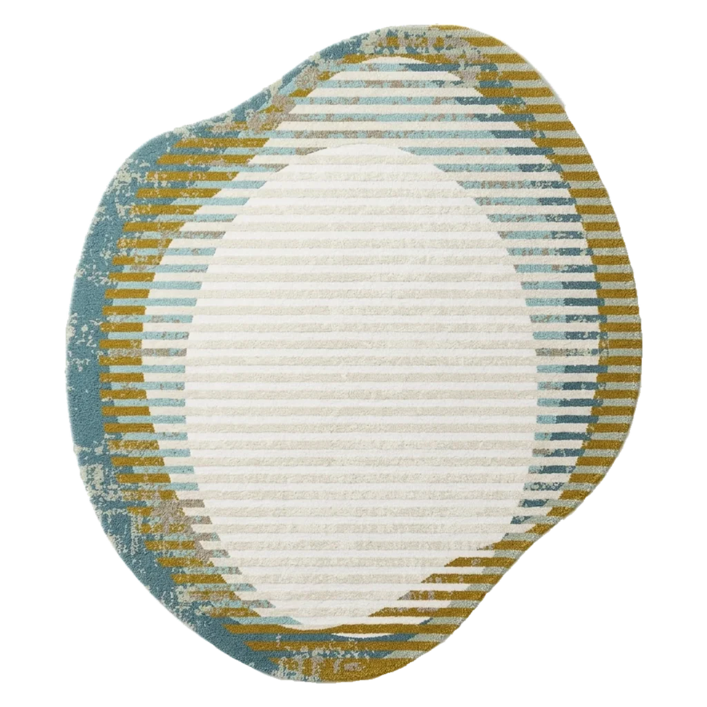 Halo Stone Hand Tufted Wool and Bamboo Silk Rug