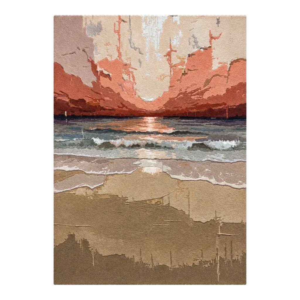 Horizon Tide Hand Tufted Wool and Bamboo Silk Rug