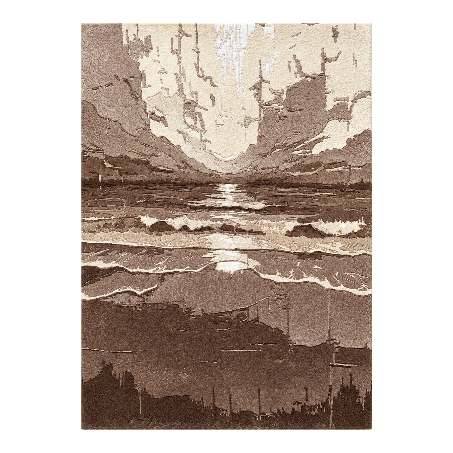 Horizon Tide Hand Tufted Wool and Bamboo Silk Rug