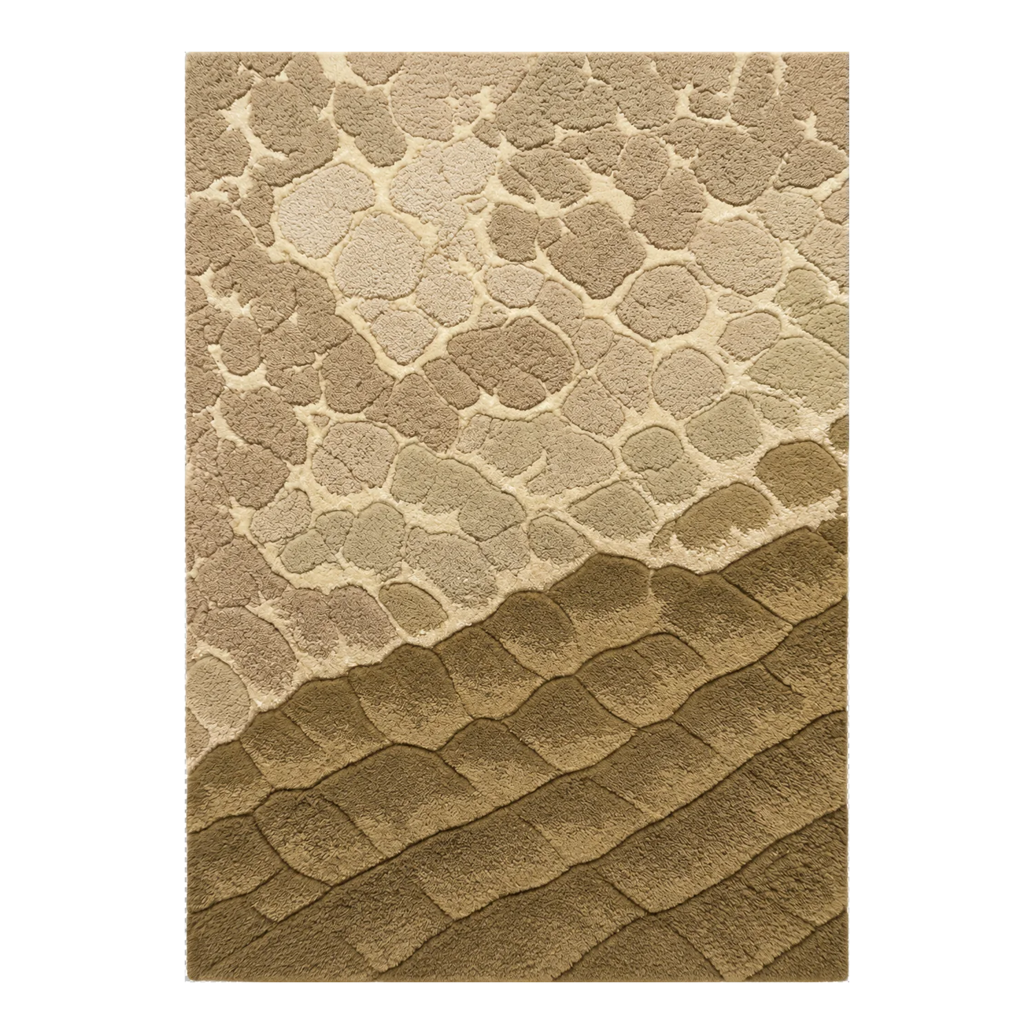 Pebble Shore Hand Tufted Wool and Bamboo Silk Rug