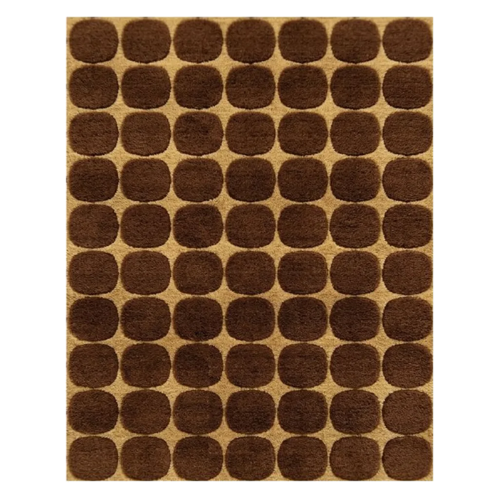 Rhythm Dots Hand Tufted Wool and Bamboo Silk Rug