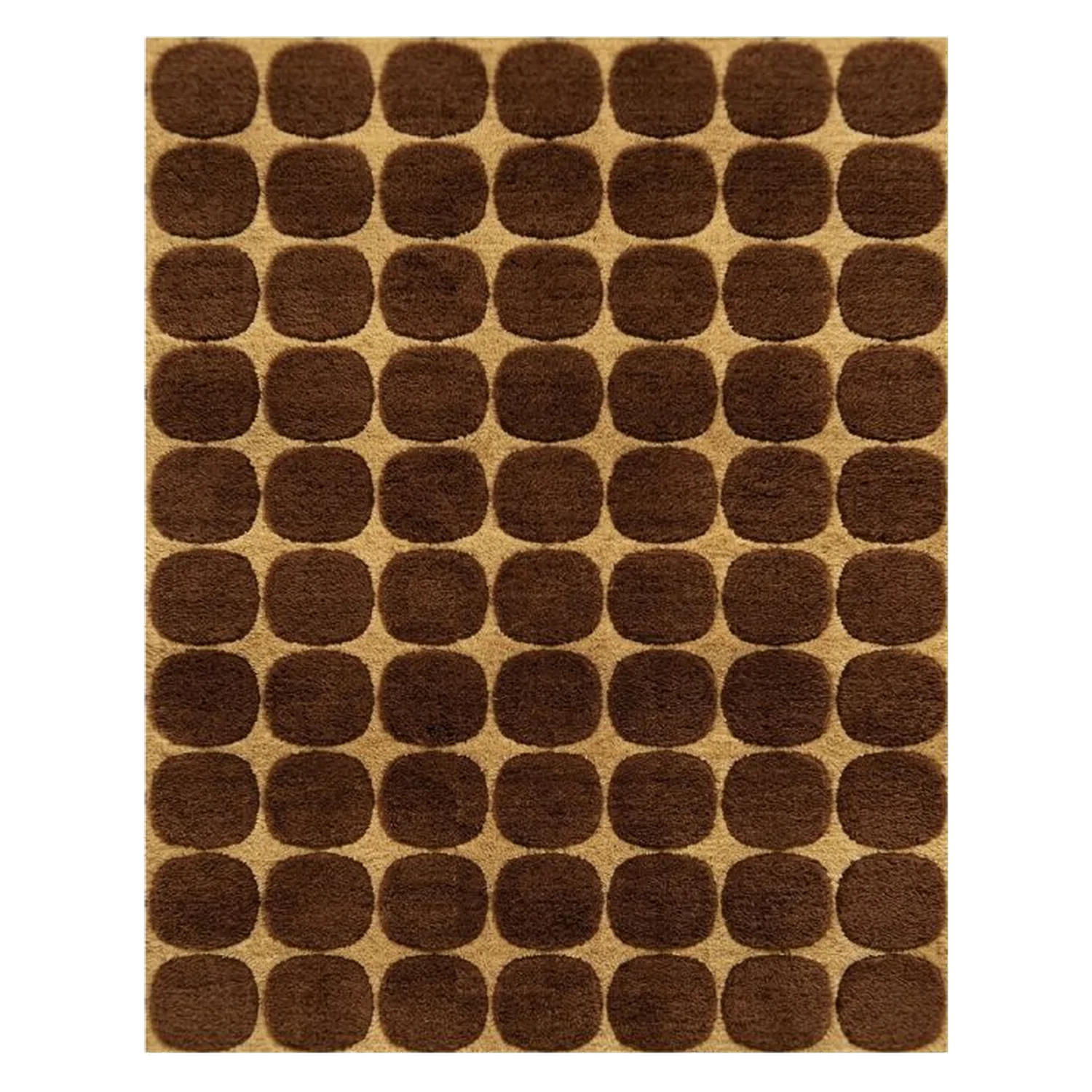 Rhythm Dots Hand Tufted Wool and Bamboo Silk Rug
