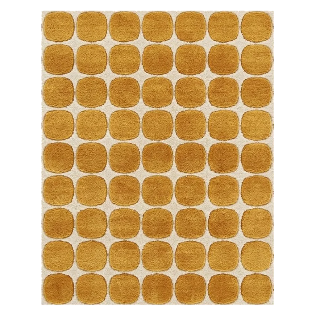 Rhythm Dots Hand Tufted Wool and Bamboo Silk Rug