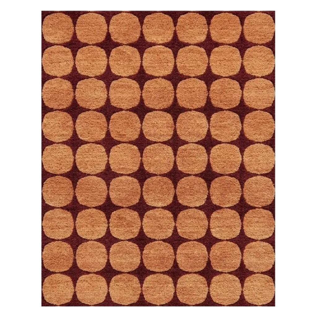 Rhythm Dots Hand Tufted Wool and Bamboo Silk Rug