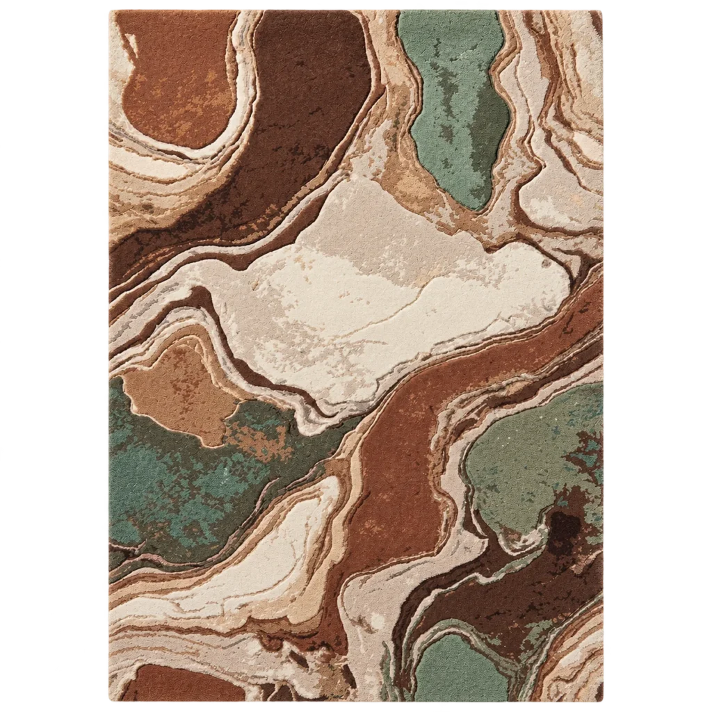 Wadi Confluence Hand Tufted Wool and Bamboo Silk Rug