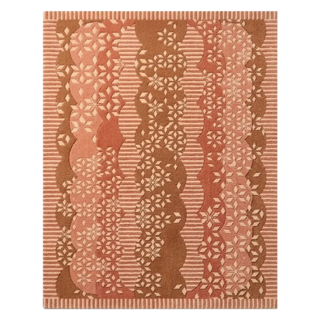 Woven Current Hand Tufted Wool and Bamboo Silk Rug